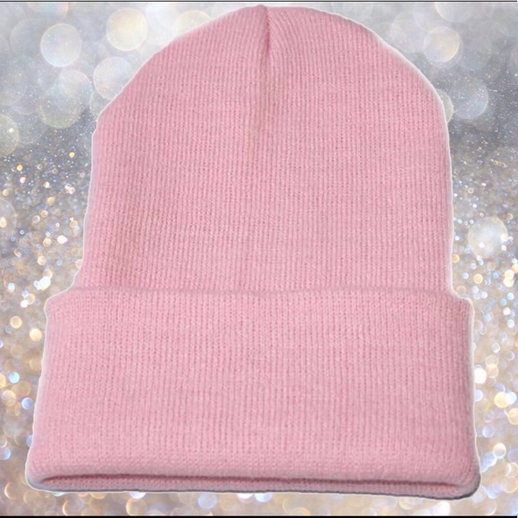 HP Baby Pink Beanie Took Winter Hat New - Picture 2 of 5